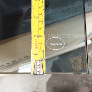 Haute Qualité 4mm 5mm 6mm 8mm 10mm D'épaisseur Couleurs Euro Gris Teinté Trempé Trempé Trempé panneau de verre Avec DU CE Certifié - Product Image 4