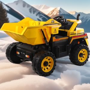 双座新型12v工程儿童卡车，带电动翻车机 - Product Image 6