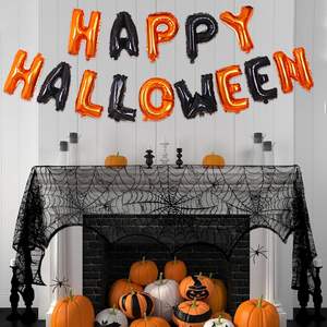 Fournitures de fête de bannière de lettre en aluminium de 16 pouces pour décorations de fête d'Halloween - Product Image 6