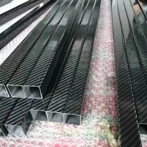 <span class=keywords><strong>Tube</strong></span>/tige carré en fibre de carbone 22x25mm pour la fabrication de queues de billard | Longueur de 1000mm | Haute résistance et faible déformation - Product Image 1