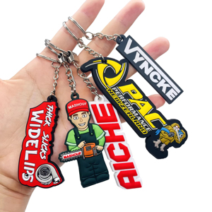 Custom 2d Soft Pvc Keychain <b>Key</b> <b>Chain</b> logo Soft Rubber Keychains Silicone Keyring Rubber Personalized 3d Customized - Product Image 1