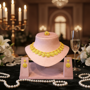 สร้อยคอทองคำชุบ 24k สไตล์ดูไบคลาสสิค ประดับเพชรและมุกเซอร์คอน สำหรับผู้ชาย เหมาะสำหรับวันครบรอบแต่งงาน - Product Image 3