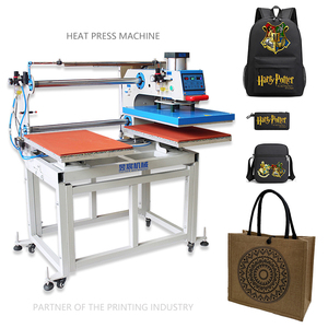 Mini presse à chaud automatique, <span class=keywords><strong>fer</strong></span> thermique 38*38cm, pression pneumatique, logo/étiquetage, transfert de chaleur sur le cou, la poitrine, plaque d'impression - Product Image 2