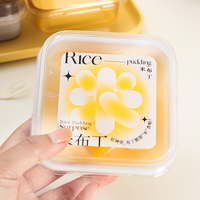 Boîte d'emballage carrée transparente en plastique PET, épaisseur 1 mm, modèle W-096, pour pudding, mousse, gâteau, tiramisu