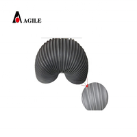 Étanche à l'eau et au feu Protection flexible ronde télescopique Ressort en caoutchouc Vis à billes Cylindre cousu Couvercle de soufflet pour CNC