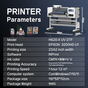 Automatic 60cm UV DTF Printer with Varnish and White Ink Stirring System for 3D Textured Label Industrial UV DTF Sticker Machine - Product Image 2