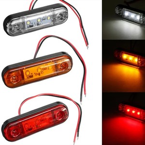 Skyearth 3 <b>LED</b> Automotive Side Marking <b>Light</b> 10-30V Multi Color White Yellow <b>Red</b> for Universal Car Truck - Product Image 3