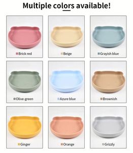 Assiette bébé en silicone souple, non toxique, incassable et écologique avec ventouse pour la diversification alimentaire des tout-petits, compatible lave-vaisselle - Product Image 3