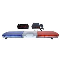 Nouvelle barre lumineuse d'avertissement d'urgence LED rouge et bleue SHINEMIEN avec sirène 12V/24V, gyrophare d'ambulance 80 LED 8000 lumens