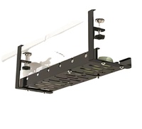 Galvanisé à chaud galvanisé à chaud extensible sous le plateau de gestion de câbles de bureau pince de ceinture de gestion de câbles avec couvercle