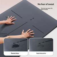 Tapis de yoga léger et portable, coussin de fitness antidérapant et inodore pour débutants, idéal pour la maison et les voyages, pliable, large et durable, vente en gros