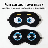 Masque pour les yeux en polyester 100 % personnalisé, écologique, OEM ODM, impression numérique, dessin animé, gaufré, cadeau, usine d'origine avec 23 ans d'expérience