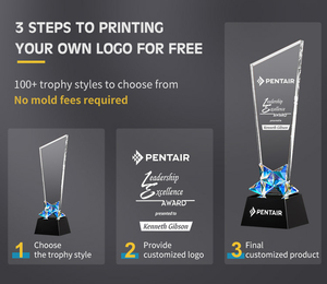 Tùy chỉnh Vòng Tinh thể thủy tinh Trophy giải thưởng mảng bám Trophy K9 thăng hoa trống pha lê Laser khắc 3D khung ảnh pha lê Trophy - Product Image 4