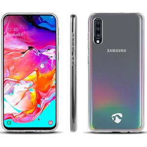 Funda de silicona transparente para Samsung Galaxy A70S con diseño de logotipo - Product Image 2