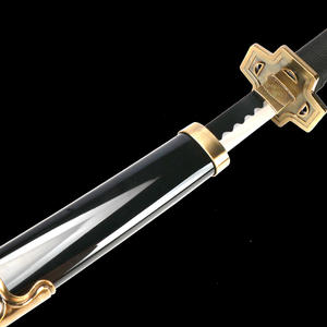 ดาบคาตานะโซโร่ 104 ซม./41 นิ้ว สำหรับคอสเพลย์ อนิเมะ อาวุธคอสเพลย์ เอนมะ ไวท์ นิได คิเท็ตสึ พร้อมที่วางดาบและเข็มขัด - Product Image 5