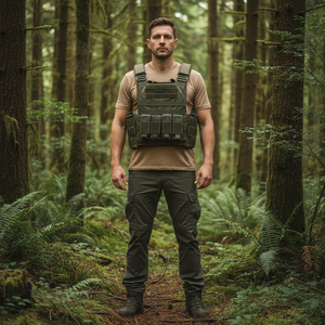 Chaleco Táctico Resistente para Guardias de Seguridad, con Hebilla de Liberación Rápida, Camuflaje - Product Image 3