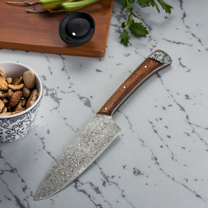 Cuchillos de Cocina Japoneses Hechos a Mano, Juego de Cuchillos Santoku, Acero Damasco Real de 67 Capas VG10, Estándar Profesional Japonés - Product Image 1