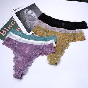 Culotte string en dentelle ultra-fine et respirante en coton pour femme - Product Image 2