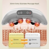 Elektrischer Heiz- und Knetmassagegürtel mit Jade-Rollen zur Bauch- und Taillenmassage, Vibrationsmassagegerät zur Gewichtsreduktion