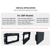 Kit de Marco para Reproductor de DVD de 10 Pulgadas para Automóvil Meihua, Compatible con JEEP Grand Cherokee Commander y Chrysler 300C, Radio Estéreo para Automóvil