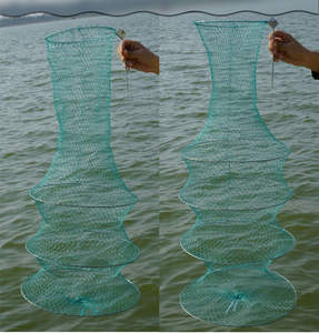 <span class=keywords><strong>Filet</strong></span> de pêche portable 4/5/6/7/8/9/10/11/12 couches <span class=keywords><strong>Filet</strong></span> de pêche portable Cage à crevettes <span class=keywords><strong>Filet</strong></span> coulé Réseau de pièges de pêche <span class=keywords><strong>Filet</strong></span> de pêche pliable - Product Image 3