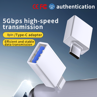 Adaptador de teléfono móvil USB C con Carga rápida compatible con transferencia de datos y lector de tarjetas adaptador OTG para adaptador de unidad flash USB tipo C