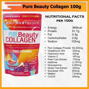 Collagen Drink Original Pure Beauty Collagen Powder Marine Collagen Supplement From Japan Natural Deep-sea Fish 100 000 Mg