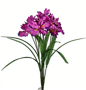 Orchidées <span class=keywords><strong>Vanda</strong></span> artificielles en plastique à longue tige, effet toucher réel, pour la décoration de Thanksgiving et de Noël (vente en gros) - Product Image 2