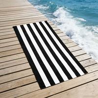 Custom Modern Quick Dry Sand Free Luxury Cotton Jacquard Beach Towel for Bath Travel Home