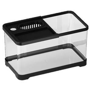 Pecera de Mesa, Mini Acuario, Lámpara Decorativa Tropical Artificial, Luz Nocturna <span class=keywords><strong>con</strong></span> Peces en Movimiento, Regalo para Niños (Enchufe USB) - Product Image 6