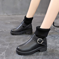 Bottes de créateur en PU chaudes pour l'hiver pour femmes à la mode avec logo personnalisé Chaussures pour femmes avec plateforme confortables et décontractées