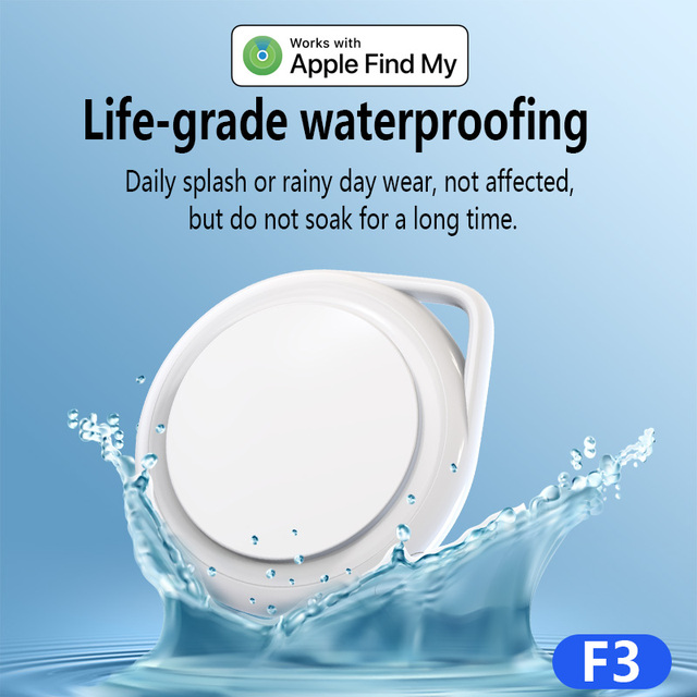 MFI Certified Mini GPS Tracker 1 Year Battery Life for Elderly Dog Car Use Real-Time Tracking IOS App Control for