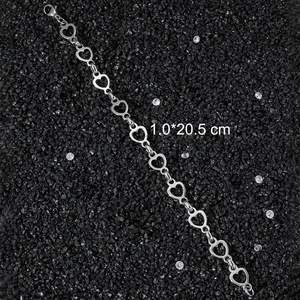 Pulsera de Cadena con Corazón, Diseño Popular 2026, Estilo Hiphop, Acero Inoxidable, Unisex, Joyería de Moda, Venta al Por Mayor - Product Image 4