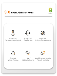 Clear Observation Automatic Water Adding Humidity <strong>Control</strong> 12 <strong>Egg</strong> <strong>Incubator</strong> for <strong>Hatching</strong> <strong>Eggs</strong> - Product Image 4