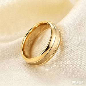 Stainless Steel <b>Couple</b> <b>Rings</b> 6mm Brushed Finish Wedding Bands Unisex Jewelry - Product Image 3