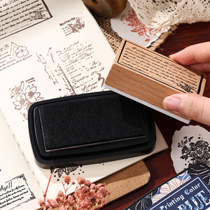 1pcs in Star Printing Oil-based Ink Vintage Color <strong>Stamp</strong> <strong>Pad</strong> Colorful Stamping Clay <strong>Stamps</strong> Special Handbook Clay - Product Image 4