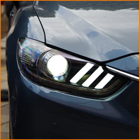 Pour Mazda 6 Atenza 2014 2015 2016, phare noir avec clignotants séquentiels de style Mustang, DRL LED, double lentille de projecteur Bi-LED