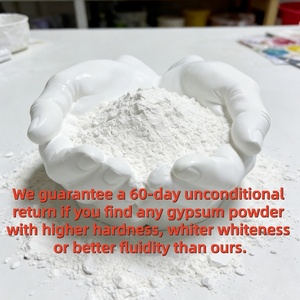 Vente directe usine : Poudre de plâtre blanc pur à faible rétrécissement et excellente fluidité pour l'art et l'artisanat - Product Image 3