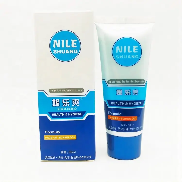 Nileshuang Antibacteriële In Water Oplosbare Gel 65Ml Smeermiddel Voor Menselijk Lichaam, Blijvend Vochtinbrengend Middel Chinese Seksproducten