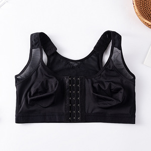 Échantillons gratuits Soutien-gorge de sport avec fermeture à boucle avant Sous-vêtements postopératoires sans armatures Soutien-gorge d'<span class=keywords><strong>augmentation</strong></span> <span class=keywords><strong>mammaire</strong></span> ouvert pour femmes - Product Image 6