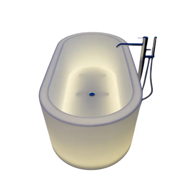 OEM ODM fábrica personalizar Rotomolding LED plástico redondo mano lavabo bañera tamaño personalizado lavado fregadero LED lavado fregadero