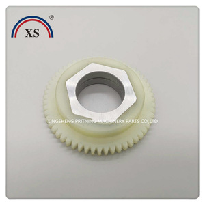 Engranaje de nailon de 56 dientes F2.072.202, calibre de tracción para prensa de impresión Heidelberg, material plástico - Product Image 1