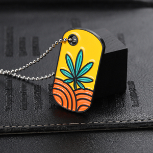 All'ingrosso medagliette per cani in lega di zinco smalto in metallo medaglietta per cani collana da <span class=keywords><strong>uomo</strong></span> Logo personalizzato lettera 3D oro argento nero collana per gli uomini - Product Image 3