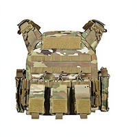 Gilet tactique en nylon 1000D de haute qualité à dégagement rapide, robuste, pour la chasse, avec sangle d'épaule camouflage résistante