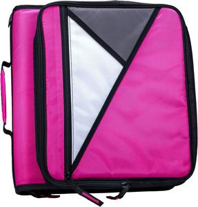 Échantillon gratuit, classeur à fermeture éclair tendance BSCI avec plusieurs poches, capacité de 380 feuilles, utilisation pour l'école, classeur à fermeture éclair - Product Image 1