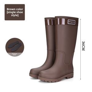 Nouvelles bottes <span class=keywords><strong>de</strong></span> pluie longues et tendance <span class=keywords><strong>pour</strong></span> femmes, imperméables, antidérapantes, idéales <span class=keywords><strong>pour</strong></span> la randonnée en <span class=keywords><strong>eau</strong></span>, la <span class=keywords><strong>mer</strong></span> et la forêt tropicale, <span class=keywords><strong>chaussures</strong></span> en PVC - Product Image 6