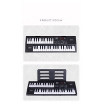 Electric Piano 61-Key Electronic Keyboard USB Type C Battery Powered 3.5mm Headphone Jack Plastic 200 Tones Educational