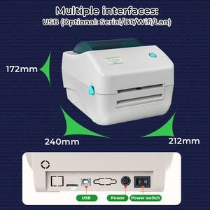 Winpal WP-F1 OEM hỗ trợ 4x6 máy in nhãn nhiệt hỗ trợ USB BT <span class=keywords><strong>WIFI</strong></span> vận đơn bưu chính máy in cho mã vạch nhãn - Product Image 3