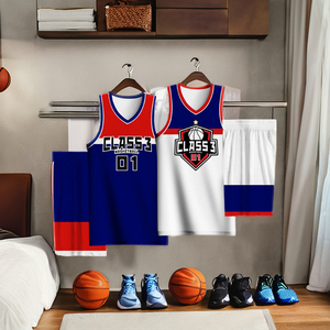 Jersey basket Logo nomor pemutar nama, seragam basket tim cetak sublimasi olahraga kustomisasi Klub - Product Image 1