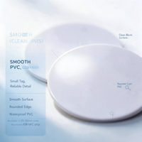 Étiquette NFC programmable vierge en PVC, tailles 25-50 mm, réinscriptible, puce F08, code QR, étanche, pour carte de visite, carte de membre d'hôtel, paiement
